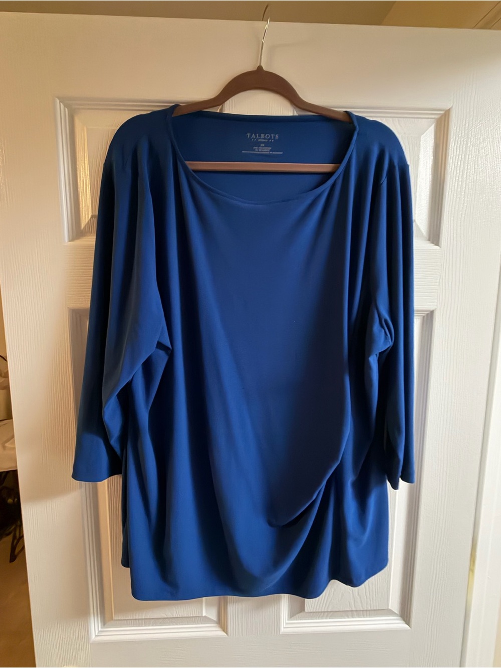 Talbots Blue Long Sleeve Dolman Top